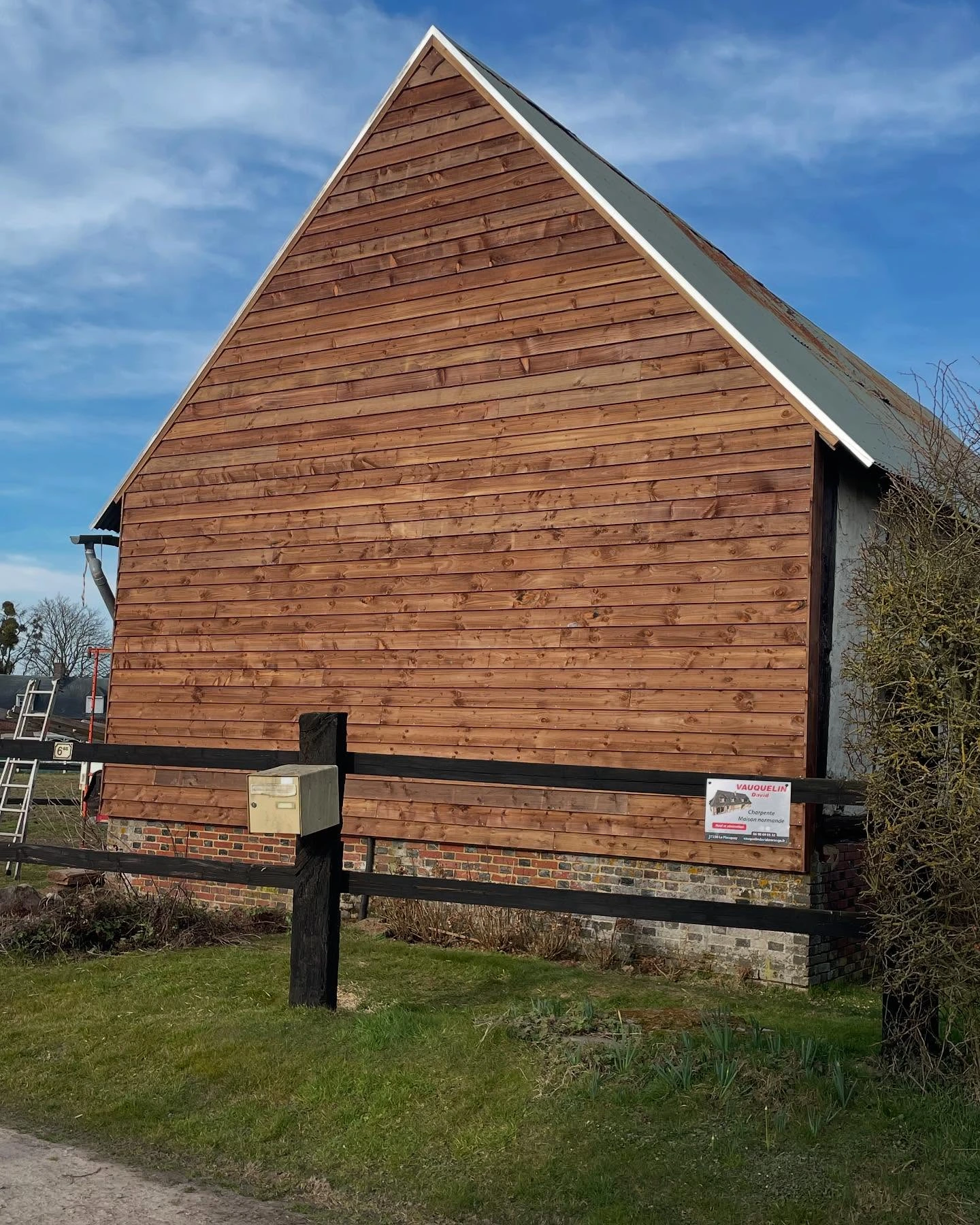 Après rénovation colombages maison normande Eure